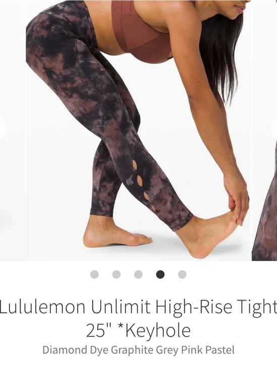 Lululemon Unlimit High Rise Tight 25”*Keyhole - Picture 10 of 10